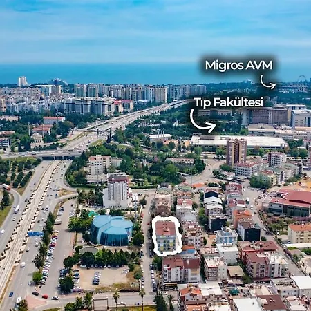 Konyaaltı Sahiline Araç Ile 5 Dk Merkezi Konum '14' Apartamento *